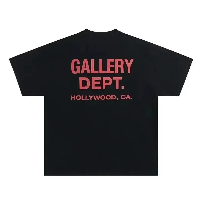 Vintage High Street T-Shirt Gallery Dept Printed Shirt Fashion Letter Print T-shirt Casual O-neck Tee Women Tee Summer Brand Top